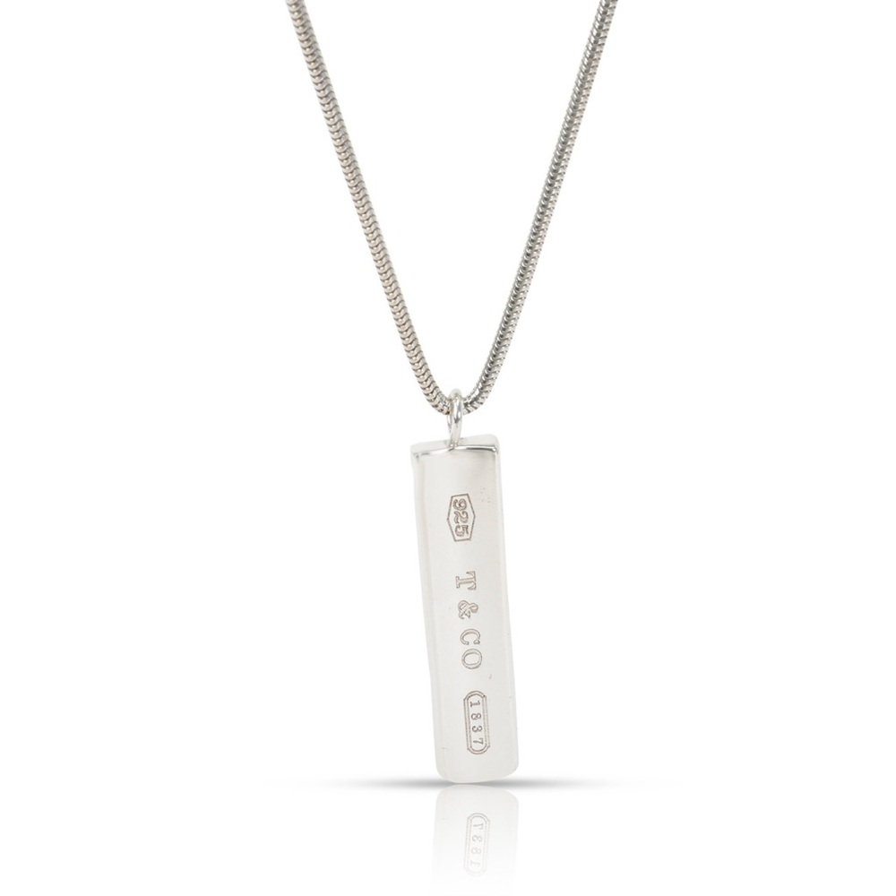 Tiffany and Co. 1837 Silver Bar Necklace